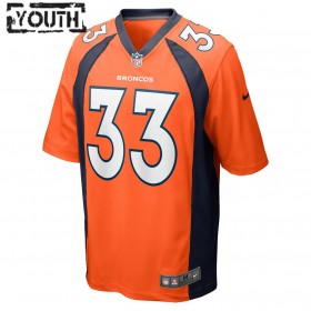 Camiseta Niño Denver Broncos Javonte Williams 33 Nike Anaranjado 2021 NFL Draft